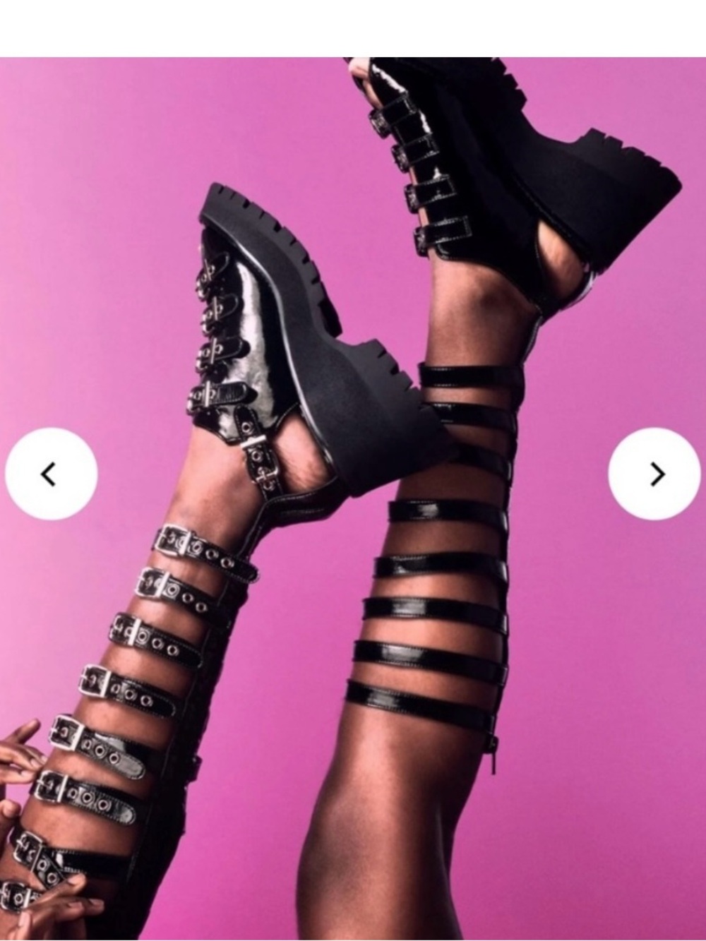 Jeffrey Campbell Post Punk Cage Sandal Women’s Boots SILVER Size 8.5